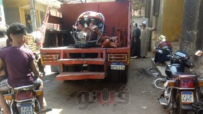 إخماد حريق داخل شقة بطوخ في القليوبية (صور)