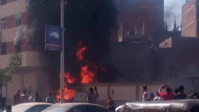 إخماد حريق بكابينة كهرباء بالخصوص في القليوبية