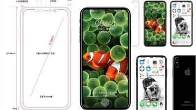 بالصورة.. آيفون 8 قادم بدون حواف جانبية