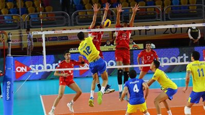 طائرة مصر تخسر الشوط الثالث أمام البرازيل في كأس العالم