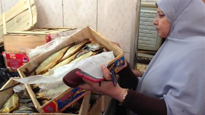 بالصور.. مصادرة رنجة فاسدة في شبرا الخيمة