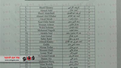 بالصورة.. ننشر قائمة الأهلي المحلية استعدادًا للموسم الجديد