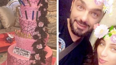 بالصور.. زوج دنيا بطمة يفاجئها بهدية رائعة في عيد ميلادها
