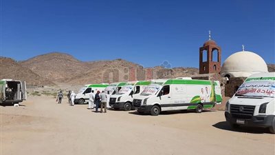 قوافل طبية مجانية إلى وديان مدينة أبوزنيمة بجنوب سيناء (صور)