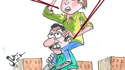 تألق الأهلي بالدوري في كاريكاتير 