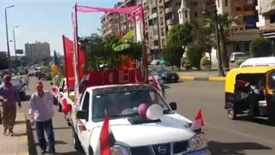 أحياء الإسكندرية تحتفل بذكرى نصر أكتوبر (صور)