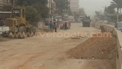 توسعة كوبري الهاويس وإزالة الإشغالات ببلبيس