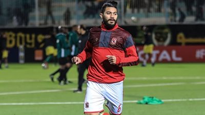 ياسر إبراهيم يؤدي تدريبات استشفائية بمران الأهلي