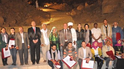 بالصور.. احتفالية ختام الدورة 21 لـ«سمبوزيوم» أسوان