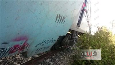 بالصور.. إعوجاج في قضبان السكة الحديد ببورسعيد بعد خروج قطار