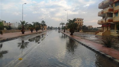 شمال سيناء تتعرض لموجة أمطار خفيفة