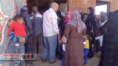 بالصور.. قوافل جامعة القناة الطبية بقرية سرابيوم