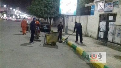 رفع مخلفات احتفالات شم النسيم من حدائق البحيرة