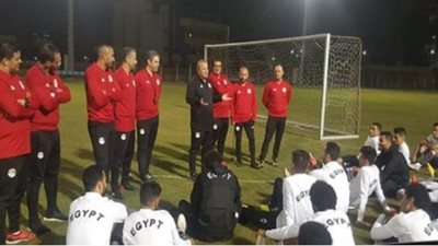 المنتخب الأوليمبي يؤدى مرانه الأول بملعب بتروسبورت