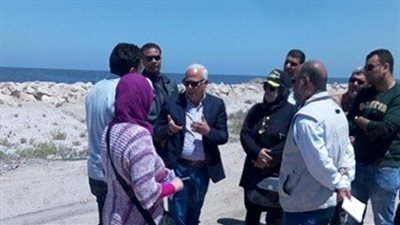 بالصور.. محافظ بورسعيد يتفقد موقع نقل منفذ الجميل