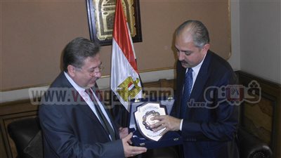 بالصور.. وزير الرياضة يبحث مع السفير التركى سبل التعاون الرياضى