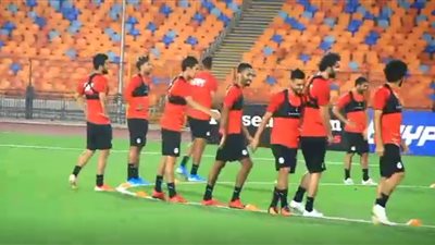 تدريبات المنتخب الوطني في إستاد القاهرة لمواجهة بتسوانا 