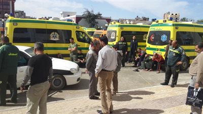 إضراب جزئي للعاملين بإسعاف شمال سيناء بعد استشهاد زميلهم