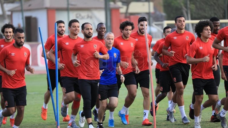 جانب من مران الاهلي