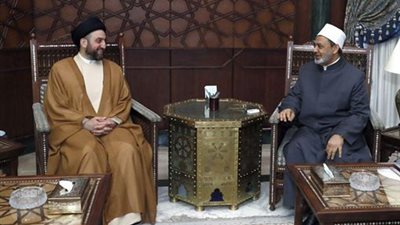 عمار الحكيم في رحلة البحث عن التوافق الاقليمى بالقاهرة.. يصف الأزهر بقلعة الاعتدال والوسطية..يقترح على السيسي عقد مؤتمر يضم تركيا وإيران والسعودية..يلتقى عمرو موسى على رأس نخبة مصرية