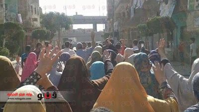 بالصور.. مسيرة لأعضاء الإرهابية ببركة السبع