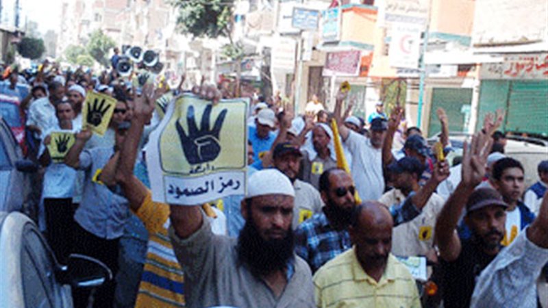 مسيرة لعناصر الإرهابية