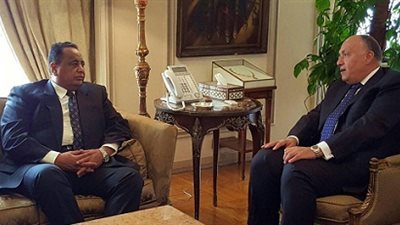 شكري يصل السودان لترؤس اجتماعات اللجنة الوزارية المشتركة