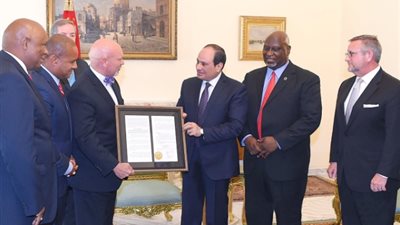 رسائل السيسي لوفود روسيا والولايات المتحدة وكوريا الجنوبية