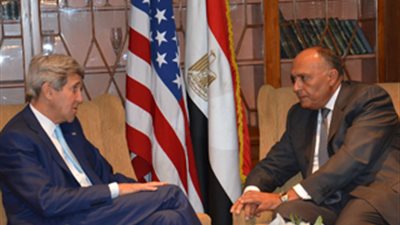 في مؤتمر مشترك بالقاهرة بشأن غزة.. «كى مون»: جهود مصر ستحل الأزمة بين فلسطين وإسرائيل.. «شكري»: مبادرة لوقف إطلاق النار لـ 7 أيام.. و«كيري»: شعوب المنطقة تستحق العيش في أ