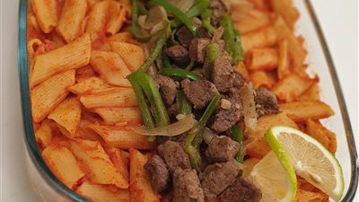 طريقة عمل المكرونة بالكبدة من الشيف نيفين