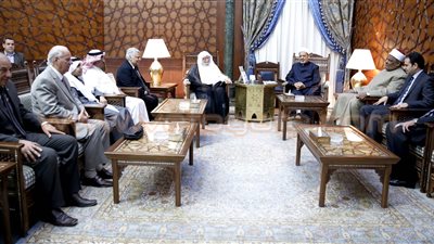 شيخ الأزهر يستقبل أمين رابطة العالم الإسلامي