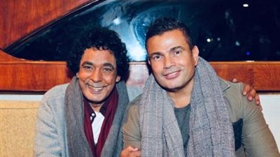 عمرو دياب يهنئ محمد منير بعيد ميلاده: 