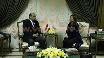 بالصور.. وزيرة التعاون الدولي تلتقى رئيس الهيئة العربية للتصنيع