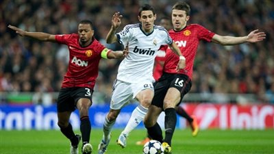 مانشيستر وريال مدريد يتعادلان سلبيًّا فى الشوط الأول