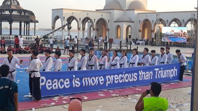 مساعد وزير الرياضة يشهد افتتاح بطولة العالم الشاطئية للتايكوندو (صور)