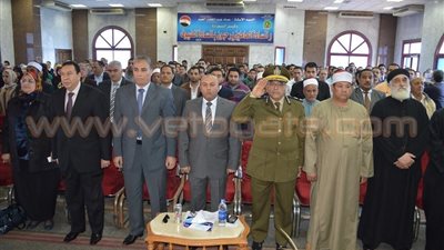 بالصور.. محافظ المنوفية يدشن منتدي الحوار الوطنى للشباب