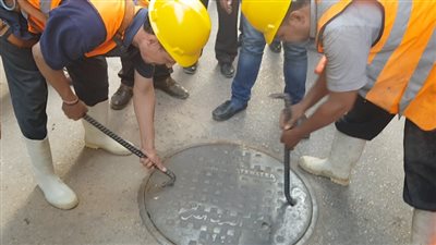 رسلان يتابع اختبار تأمين أغطية البالوعات ضد السرقة