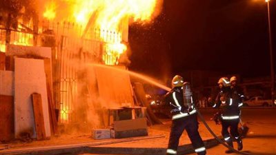 إخماد حريق داخل كنيسة مار جرجس في حلوان