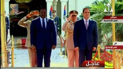 بالفيديو.. مراسم استقبال رئيس جمهورية الكونغو بالاتحادية