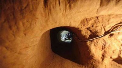 تدمير 5 فتحات أنفاق حدودية بين مصر وغزة