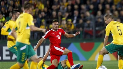 صربيا تعود بفوز ثمين من ليتوانيا 1/2 بتصفيات كأس أمم أوروبا