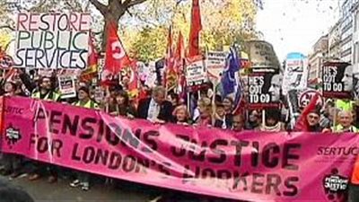 العاملون فى الوظائف العامة فى بريطانيا يضربون عن العمل 20 مارس