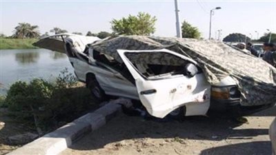 إصابة 10 أشخاص في انقلاب ميكروباص بالقليوبية