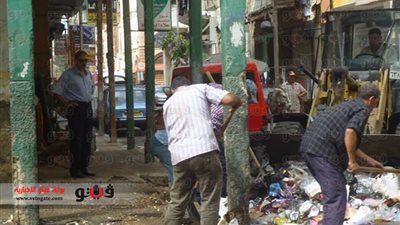 بالصور.. تكثيف أعمال النظافة ببورسعيد لاستقبال عيد الأضحى