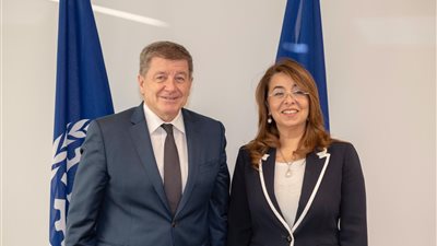 وزيرة التضامن تبحث مع رئيس منظمة العمل الدولية سبل التعاون