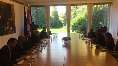 سامح شكري يبحث العدوان التركي مع رئيسة جمهورية كرواتيا