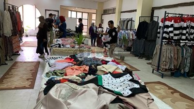 جامعة حلوان تفتتح معرضا خيريا للطلاب بالتعاون مع روتارى مصر الجديدة