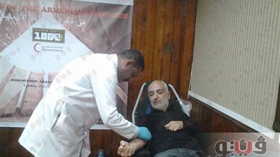 بالصور.. مدير نادي الأرمن: حملة التبرع بالدم لرد الجميل للشعب المصري