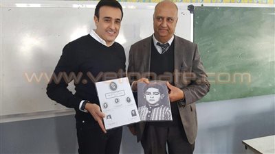 بالصور.. صابر الرباعي يزور مدرسته في تونس