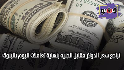 تراجع سعر الدولار مقابل الجنيه بنهاية تعاملات اليوم بالبنوك